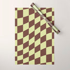 Wavy Chocolate x Pistachio Cream Wrapping Paper Gallery Image 1
