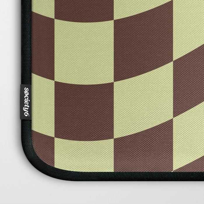 Wavy Chocolate x Pistachio Cream Laptop Sleeve Gallery Image 3