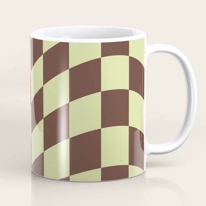 Wavy Chocolate x Pistachio Cream Coffee Mug Gallery Image 1