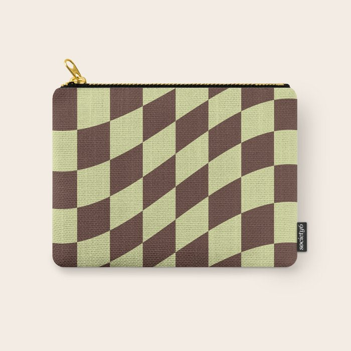 Wavy Chocolate x Pistachio Cream Carry All Pouch Gallery Image 1