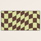Wavy Chocolate x Pistachio Cream Desk Mat Gallery Image 3