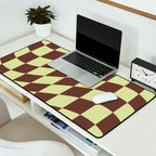 Wavy Chocolate x Pistachio Cream Desk Mat Gallery Image 2