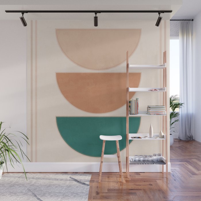 Minimal Geometric Shapes 105 Wall Mural Gallery Image 1