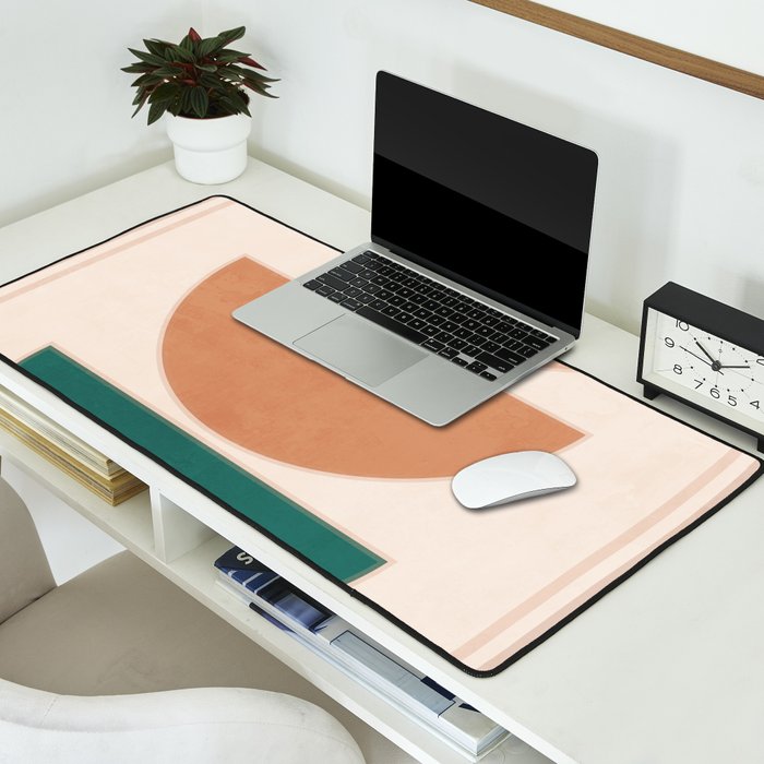 Minimal Geometric Shapes 105 Desk Mat Gallery Image 2