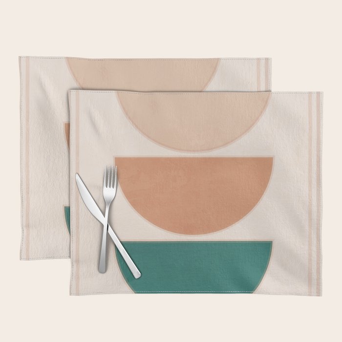 Minimal Geometric Shapes 105 Placemat Gallery Image 1