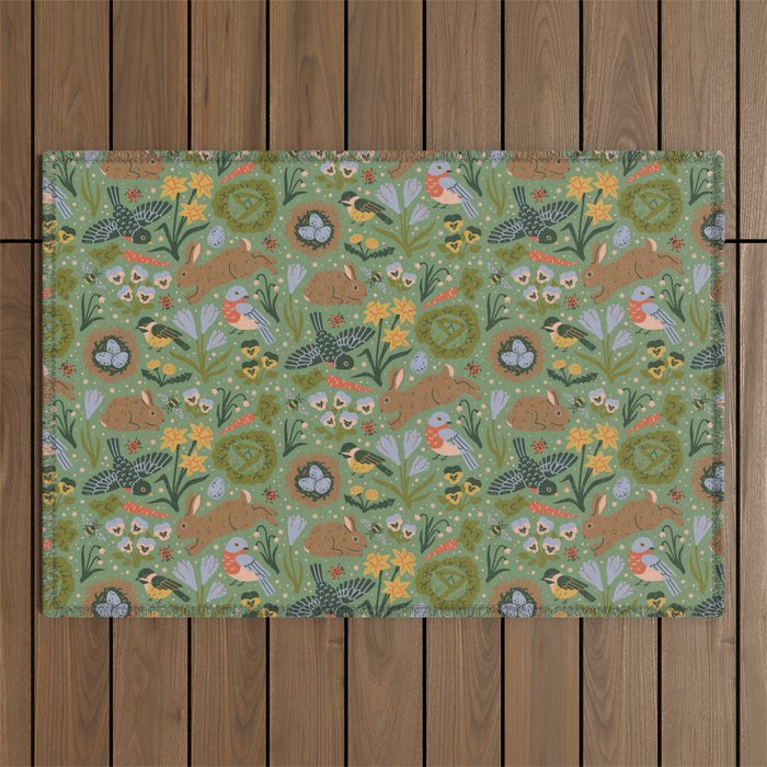 Springtime Outdoor Rug Gallery Image 1