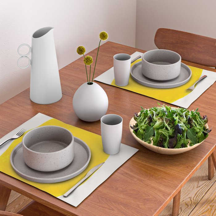 Simply Organic Golden Yellow Placemat Gallery Image 2