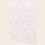 Rose garden floral watercolor - baby pink pattern Wallpaper Gallery Image 2