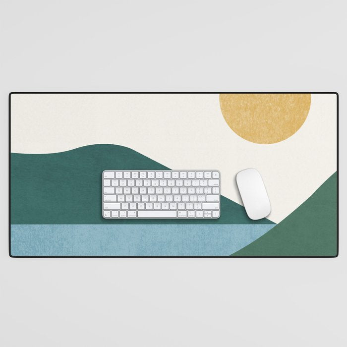 Sunny Lake - Abstract Landscape Desk Mat Gallery Image 1
