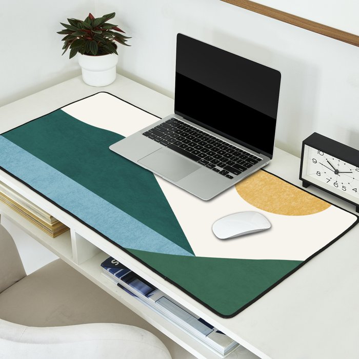 Sunny Lake - Abstract Landscape Desk Mat Gallery Image 2