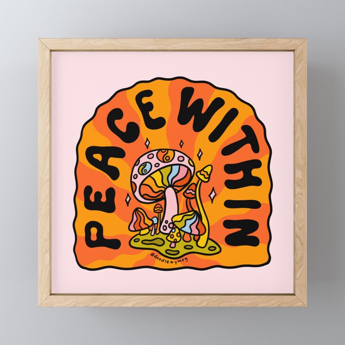 Peace Within Mini Art Print Gallery Image 1