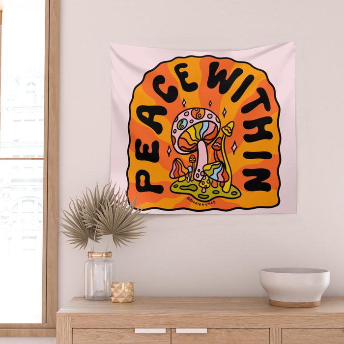 Peace Within Wall Tapestry Gallery Image 2