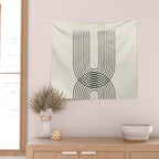 Arch duo 1 Mid century modern Wall Tapestry Gallery Image 2