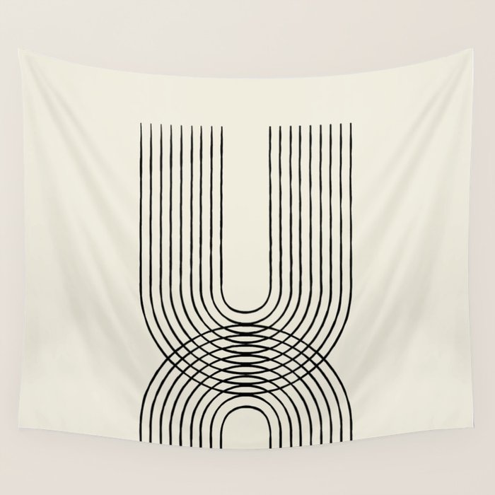 Arch duo 1 Mid century modern Wall Tapestry Gallery Image 4