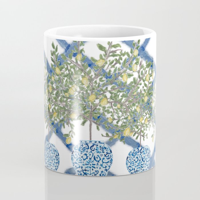 Lemons Lemon Trees Ginger Jar Chinoiserie  Coffee Mug Gallery Image 4