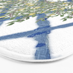 Lemons Lemon Trees Ginger Jar Chinoiserie  Bath Mat Gallery Image 3