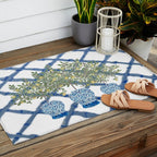 Lemons Lemon Trees Ginger Jar Chinoiserie  Outdoor Rug Gallery Image 2