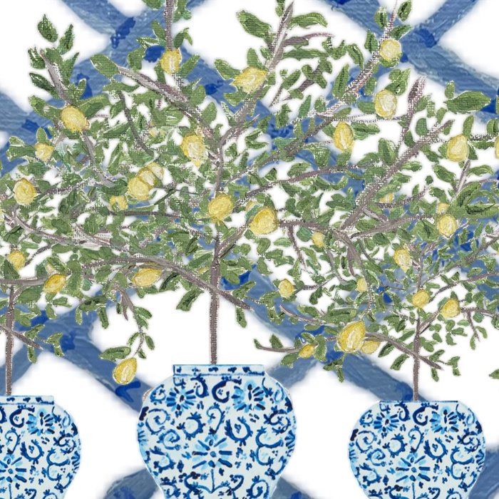 Lemons Lemon Trees Ginger Jar Chinoiserie  Coffee Mug Gallery Image 2