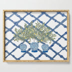 Lemons Lemon Trees Ginger Jar Chinoiserie  Serving Tray Gallery Image 1