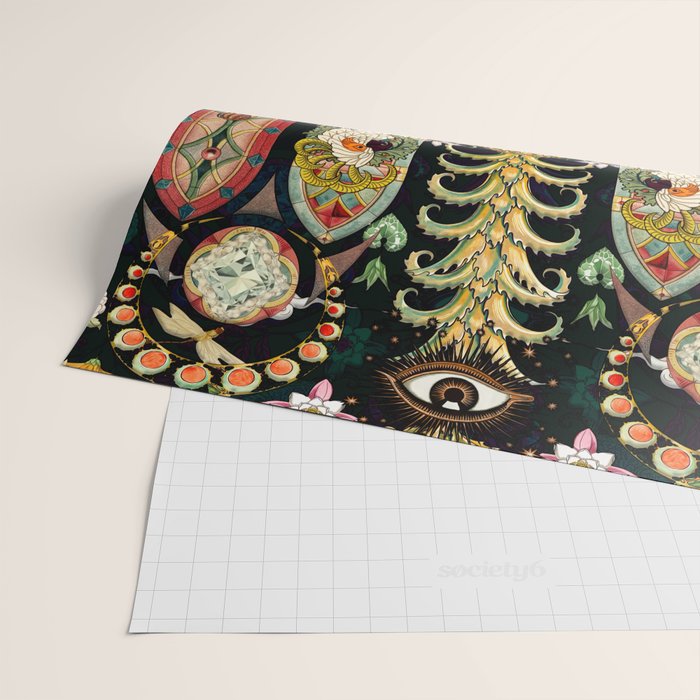  Victorian Midnight IV Wrapping Paper Gallery Image 2