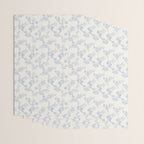 Vintage Toile Floral - Blue and White Wrapping Paper Gallery Image 3