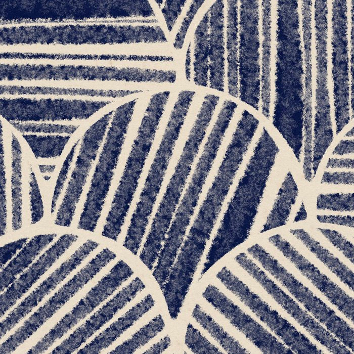 Navy Blue Striped Pattern #2 Coffee Mug Gallery Image 2