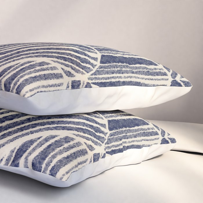 Navy Blue Striped Pattern #2 Pillow Sham Gallery Image 3