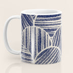 Navy Blue Striped Pattern #2 Coffee Mug Gallery Image 3