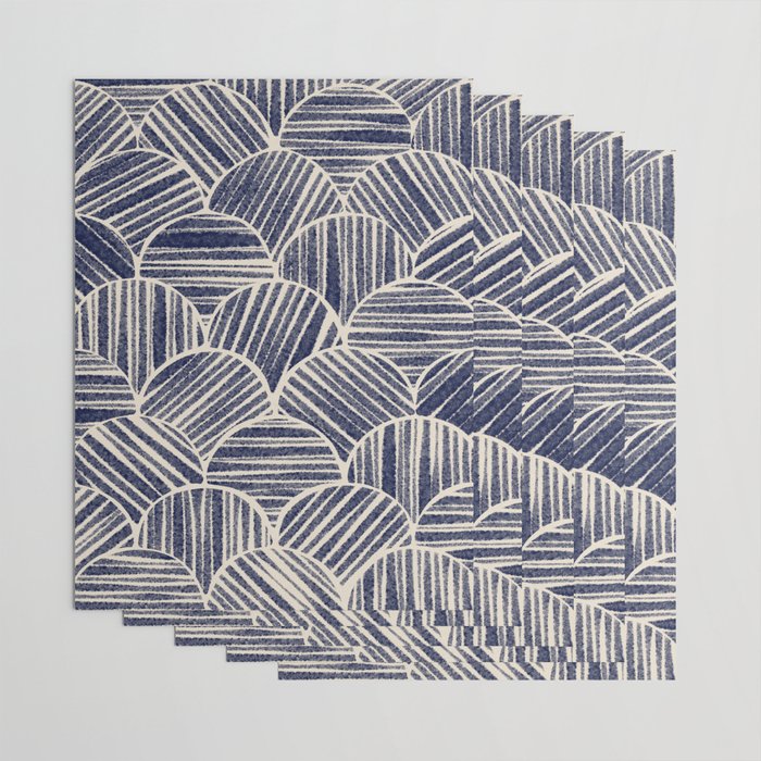 Navy Blue Striped Pattern #2 Wrapping Paper Gallery Image 3