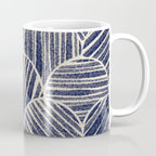 Navy Blue Striped Pattern #2 Coffee Mug Gallery Image 1