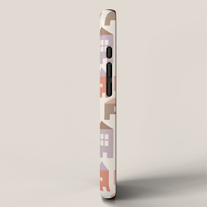 Happy Houses - Earth Tones iPhone Case Gallery Image 2