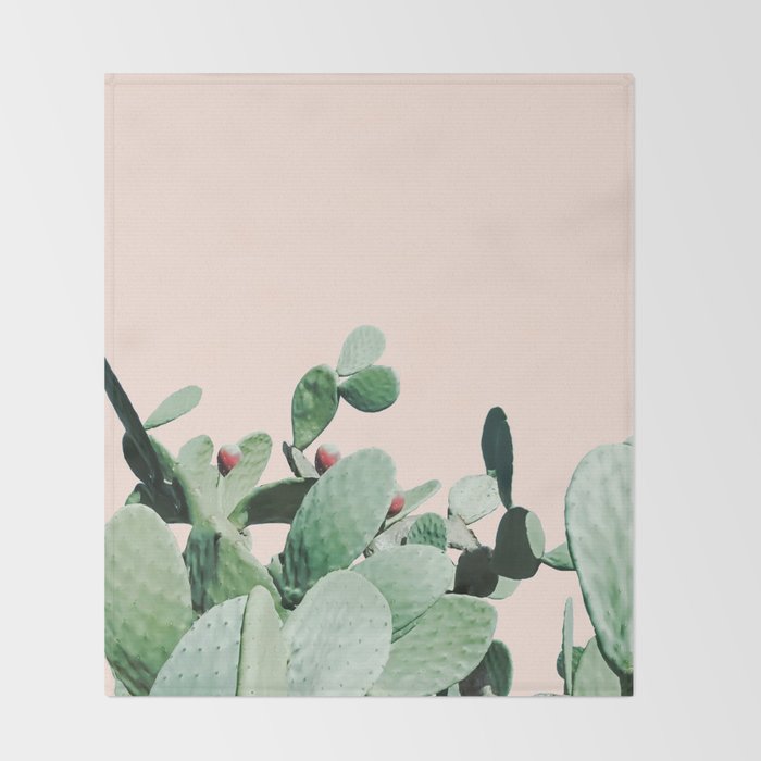 Cactus culture Throw Blanket Gallery Image 2