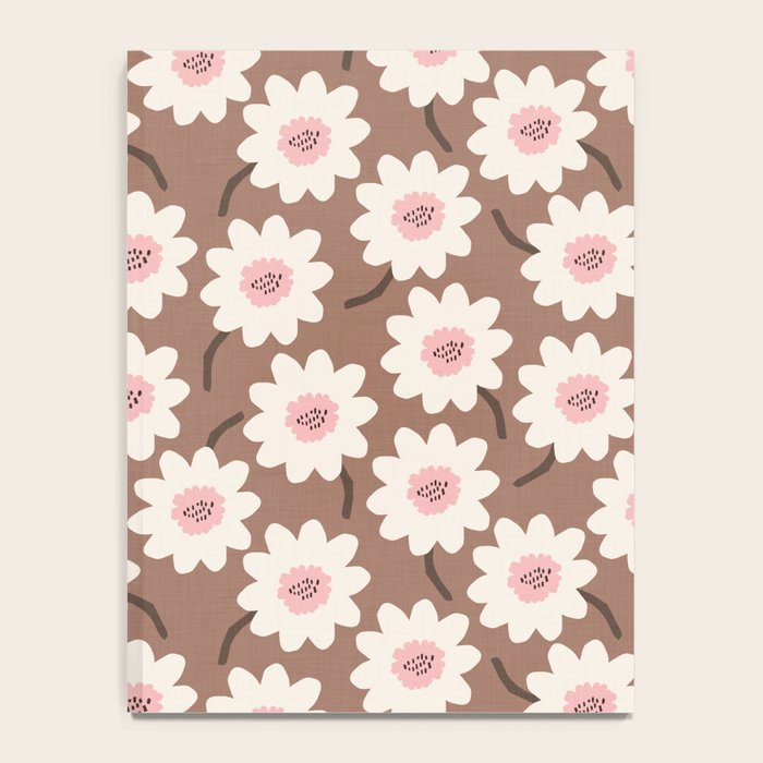Flower field - mocha pink Notebook Gallery Image 4