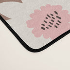 Flower field - mocha pink Desk Mat Gallery Image 4