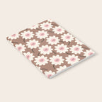 Flower field - mocha pink Notebook Gallery Image 2