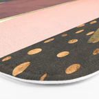 Pink and Gold Peaks Bath Mat Gallery Image 3