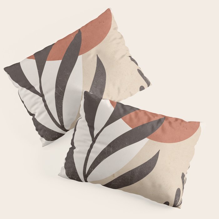 Minimal Abstract Art Plant 8 Pillow Sham Gallery Image 3