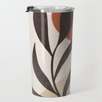 Minimal Abstract Art Plant 8 Travel Mug Gallery Image 3