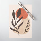 Minimal Abstract Art Plant 8 Wrapping Paper Gallery Image 1