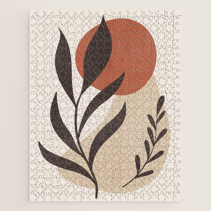 Minimal Abstract Art Plant 8 Jigsaw Puzzle Gallery Image 1