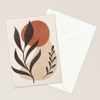 Minimal Abstract Art Plant 8 Stationery Card Gallery Image 2