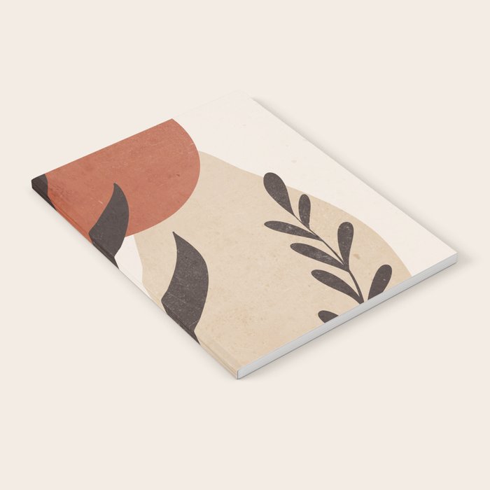 Minimal Abstract Art Plant 8 Notebook Gallery Image 1