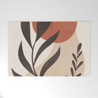 Minimal Abstract Art Plant 8 Welcome Mat Gallery Image 1