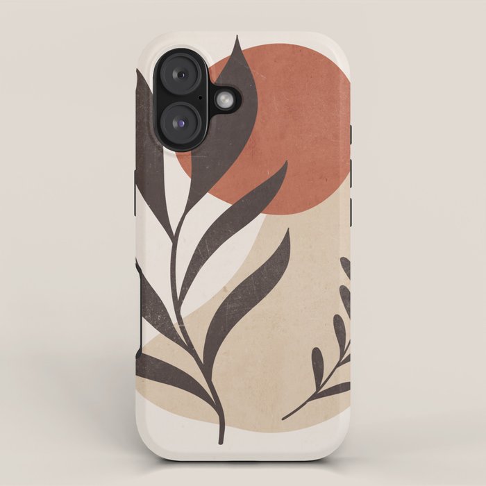 Minimal Abstract Art Plant 8 iPhone Case Gallery Image 1