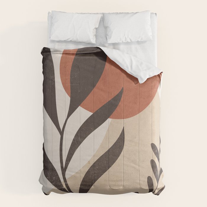 Minimal Abstract Art Plant 8 Comforter Gallery Image 6