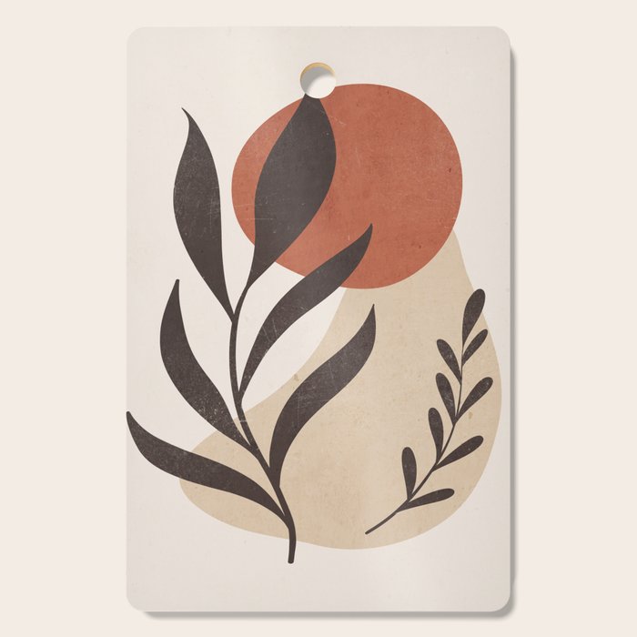 Minimal Abstract Art Plant 8 Cutting Board Gallery Image 1