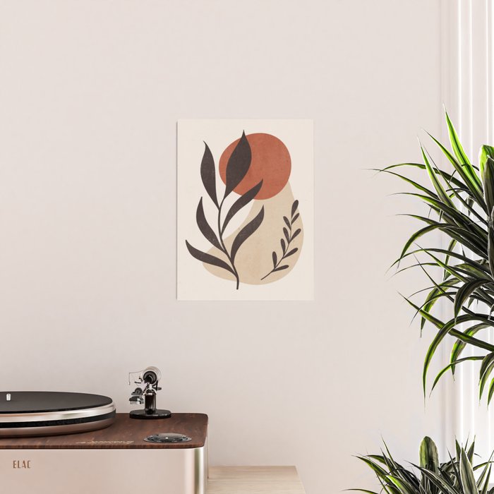 Minimal Abstract Art Plant 8 Poster Gallery Image 2