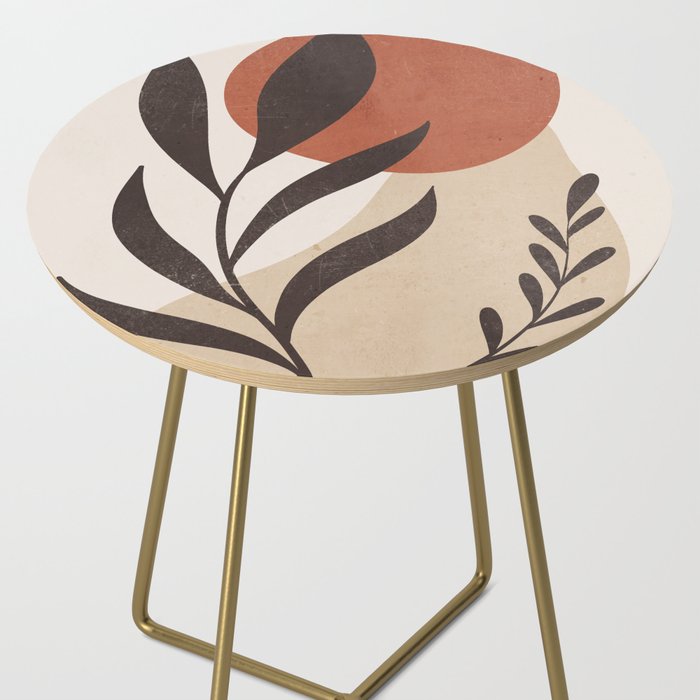 Minimal Abstract Art Plant 8 Side Table Gallery Image 2