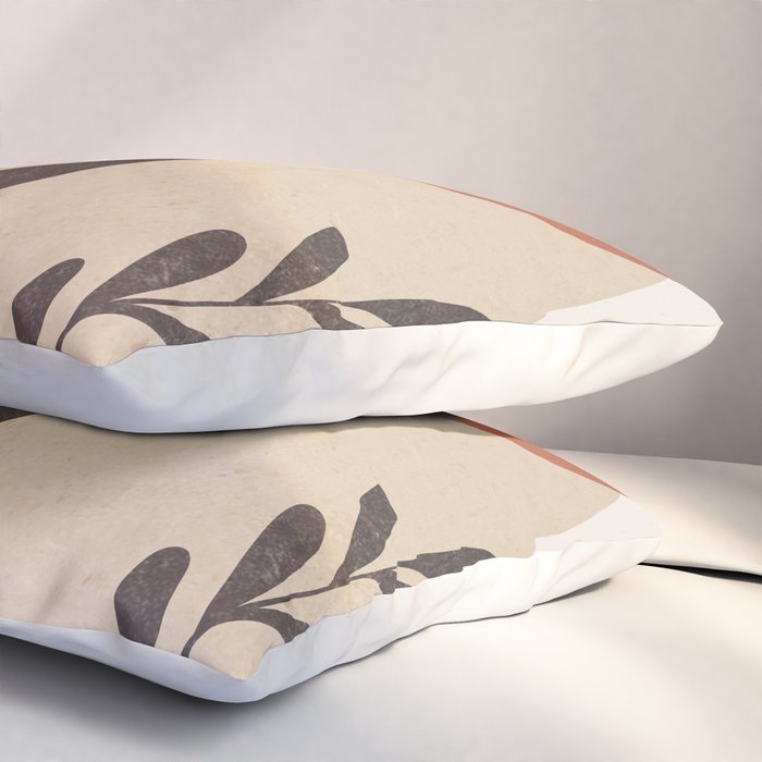 Minimal Abstract Art Plant 8 Pillow Sham Gallery Image 3