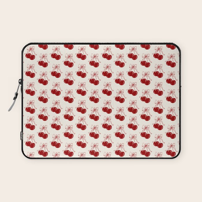 cherry coquette bows Laptop Sleeve Gallery Image 1